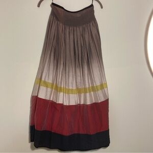 Anthropologie Maple Color Block Skirt | Size‎ M | Flaws on Waistband | Holiday